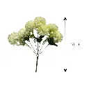 Flor artificial, 2 colores tela y pvc, 43cm  
