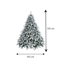 Arbol de Navidad Nevado Americano c/pvc dos tipos de rama 210cm Ref:0490