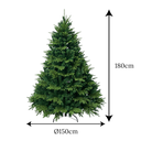 Árbol de Navidad Tradicional C/3pvc redondo Americano 180cm Ref:0727