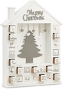 CALENDARIO NAVIDEÑO CASA DE MADERA ARBOL BLANCA 31X6X43.5CM