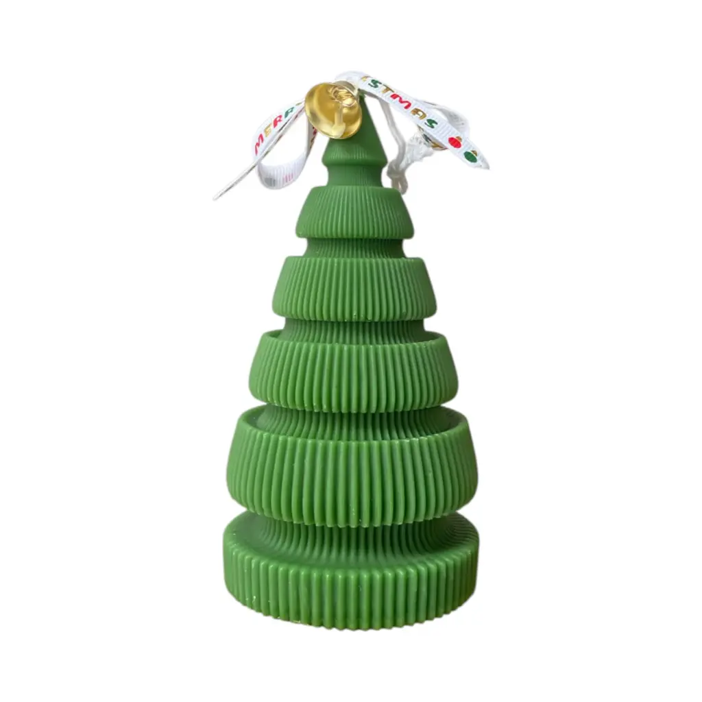 Vela Árbol de Navidad 3colores, Ø7.5x14.5cm