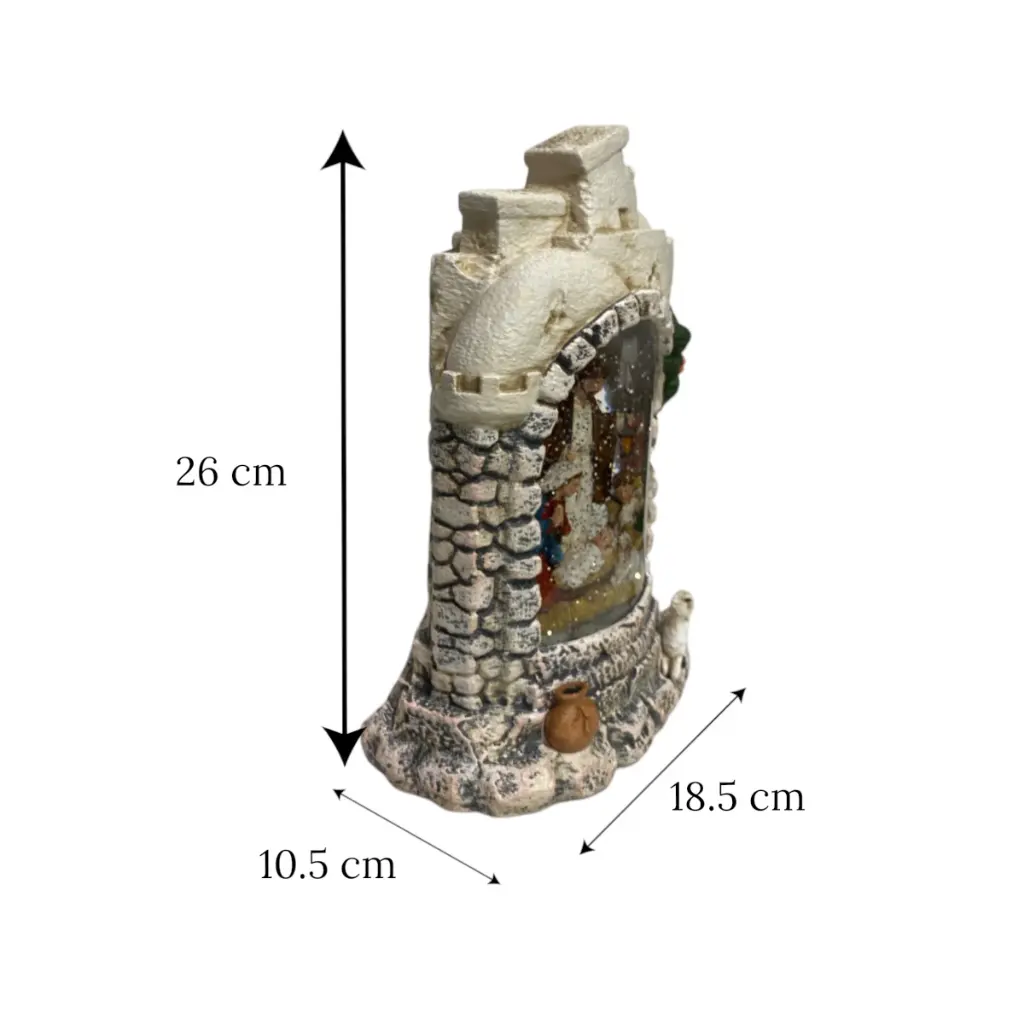 Nacimiento con luz, musical, usb. 18.5x10.5x26cm
