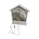 Nacimiento Casa Blanca, con luz y musical, Usb. 20x7x26cm