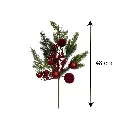 Rama Navidad Ciprés bombillos vino, 48cm