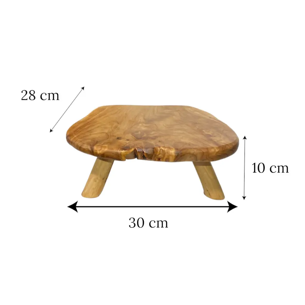Bandeja Porta Bocados de Madera, 30x28x10cm
