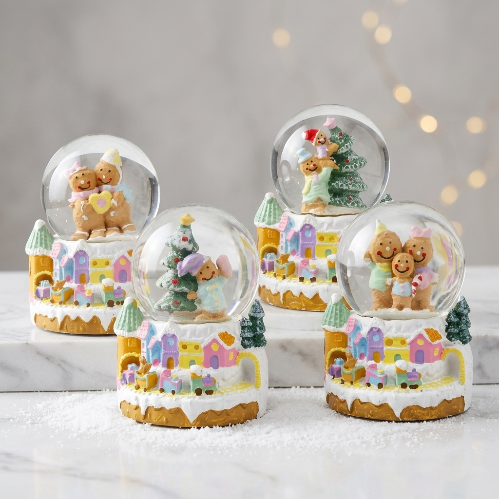 Esfera Navidad Galleta Jengibre 4Mod. Ø5.5cmx7cm