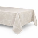Mantel de 8 puestos diseño ondas champagne 260x180cm