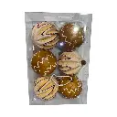 Bombillo de Navidad Galleta Jengibre, Set x 6. Ø8cm