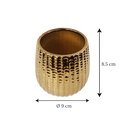 Macetero Dorado de cerámica Ø9x8.5cm