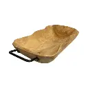 Base de Madera Natural, porta bocadito. 42x30x7.5cm