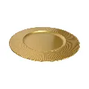 Plato Base Dorado pvc, Ø33cm. Ref:PT131-059
