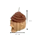 Vela Casa Calabaza Ø7x7cm