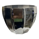 MACETA PVC DORADA O PLATEADA DECOR  15.5X12 CM