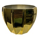 MACETA PVC DORADA O PLATEADA DECOR  15.5X12 CM