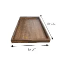 Bandejas de Madera setx3 pz. 24x35x3.5cm, 20x28x3.5cm, 15x25x3.5cm