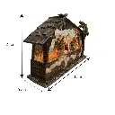 Nacimiento con Palmera, luz y musical USB. 31x9x21cm
