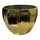 MACETA PVC DORADA O PLATEADA DECOR 12X9  CM