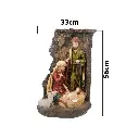 Nacimiento poliresina c/musica, luz Ref:ES29005 (23.5x16x27cm)