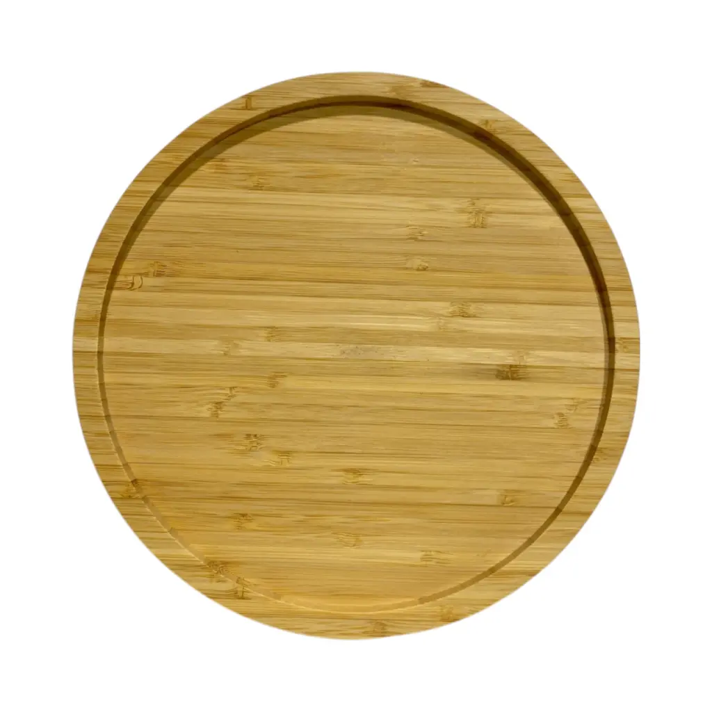 Bandeja Redonda de Bamboo giratoria. Ref:YP017239 Ø23cm x 2.5cm