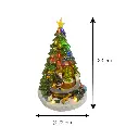 Casa Arbol de Navidad escena con luz y musical. USB, Ref:DF64765 ES29012. (Ø22cm x 33cm)