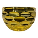 MACETA PVC DORADA O PLATEADA DECOR 19.5X12  CM