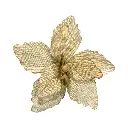 Flor Navideña Ponsetia Yute cafe. Ref:SH26-108 (Ø30cmx30cm)