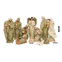 Nacimiento 11pz. tono Beige/Verde. Ref:GS112233-2 (