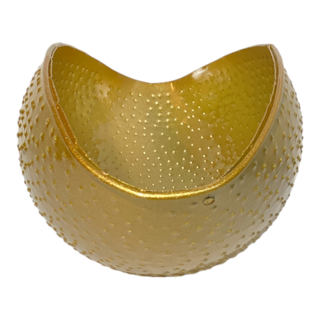 MACETA METALICA DORADA 20X6CM