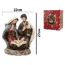 Sagrada Familia poliresina con musica y luz led, USB Ref:ES29004  (22x16x27cm)