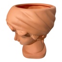 FLORERO DE CERAMICA BUSTO SAFO GRIEGO 14X19X22CM