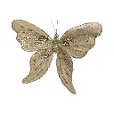 Mariposa Terciopelo Champagne con dorado. Ref:ES29967. (27x30cm)