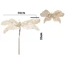 Mariposa Terciopelo Champagne con dorado. Ref:ES29967. (27x30cm)
