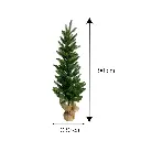 Árbol de Navidad Rama Pvc 90cm base de madera. Ref:0912 