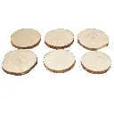 Porta vasos de tronco set x 6pcs. Ref:ES29049. (de Ø10cm a Ø12cm x 1.3cm)