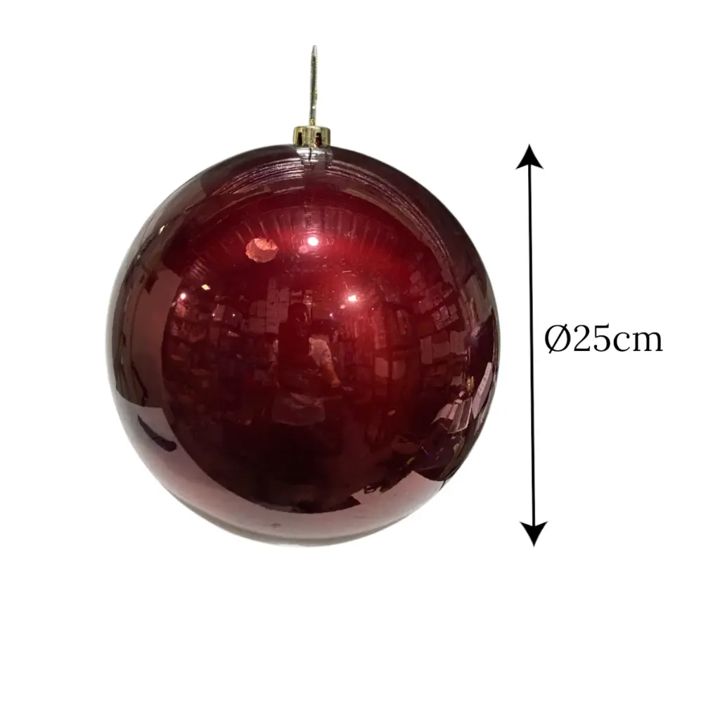 Esfera Navideña Burgundy Ø25cm. Ref:IC81171267