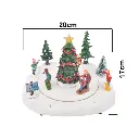 Escena Navideña Árbol niños jugando, con luz, moviento y sonido. Ref:DF66596