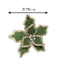 Flor Navideña Verde Musgo, Ø28cmx28cm. Ref:ES30406