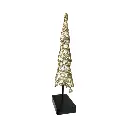 Árbol Navideño Champagne/Crema, resina. Ref:TG76614 (19x8x42cm)