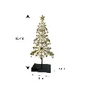 Árbol Navideño Champagne/Crema, resina. Ref:TG76614 (19x8x42cm)