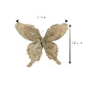 Mariposa Navideña Champagne 34x30cm. Ref:ES29965