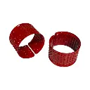 Aros de servilleta Níquel Rojo, set x 6pcs. Ref:ES31710. (2.1x4.5cm)