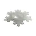 Candelabro de vidrio forma copo nieve. Ref:ES29855. Ø14cm x 3cm