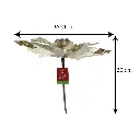 Flor Navideña Beige con champagne, Ø24cm. Ref:ES30419