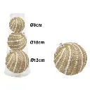 Esfera Navideña Champagne Ø8cm, Ø10cm, Ø12cm. Ref:ES30891