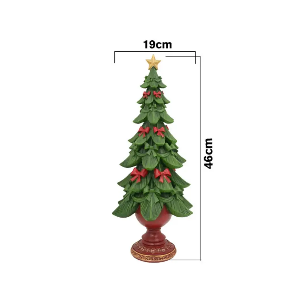 Arbol de navidad, poliresina. Ref:TG762867. (20x13.5x46cm)