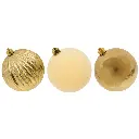 Esfera Navideña Dorada Ø10cm, set x 4pcs. Ref:AR13-1816T04-G