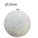 Esfera Navideña Champagne con perlas y lentejuelas Ø20cm. Ref:ES29587