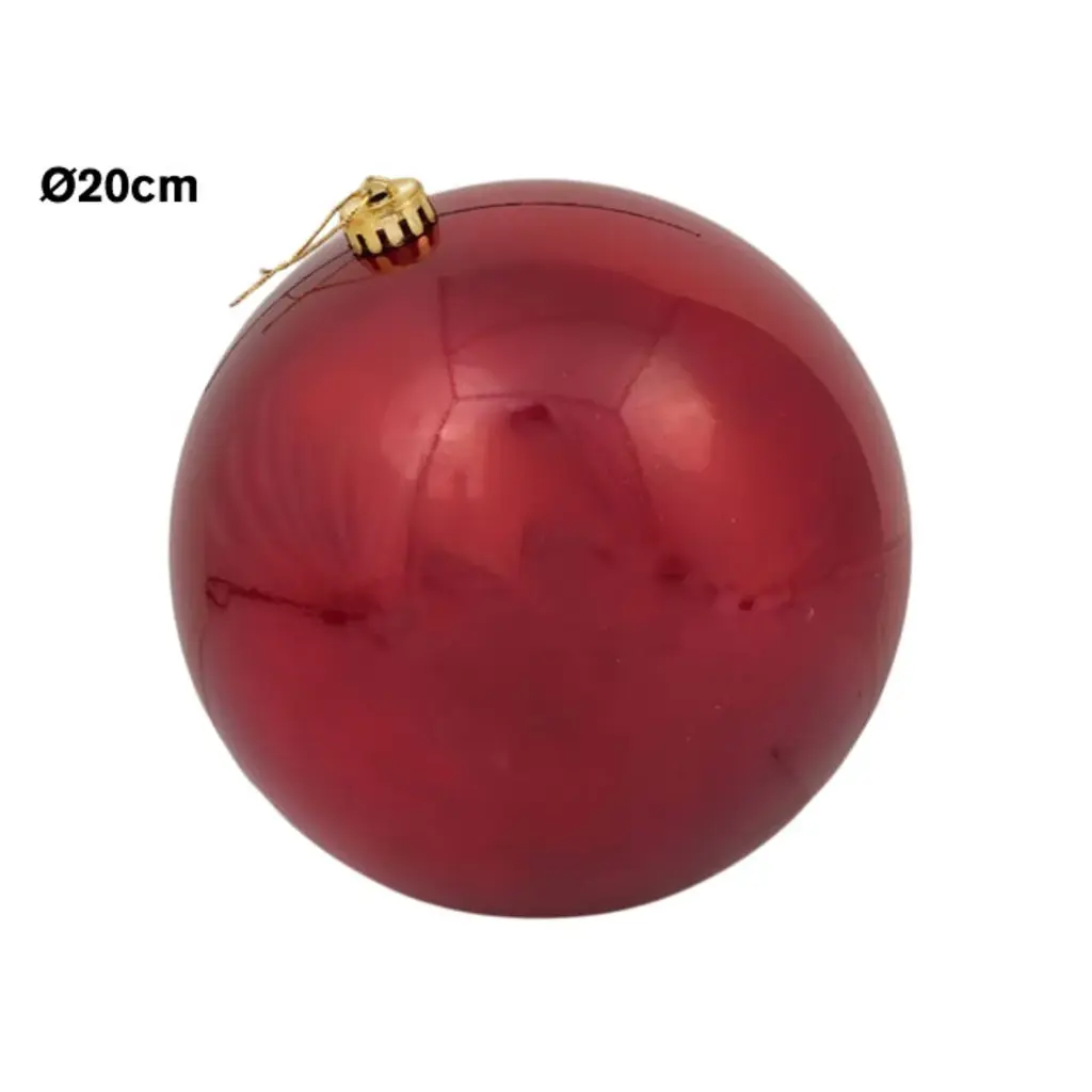 Esfera Navideña Rojo Vino(burgundy) Ø20cm. Ref:ES29572