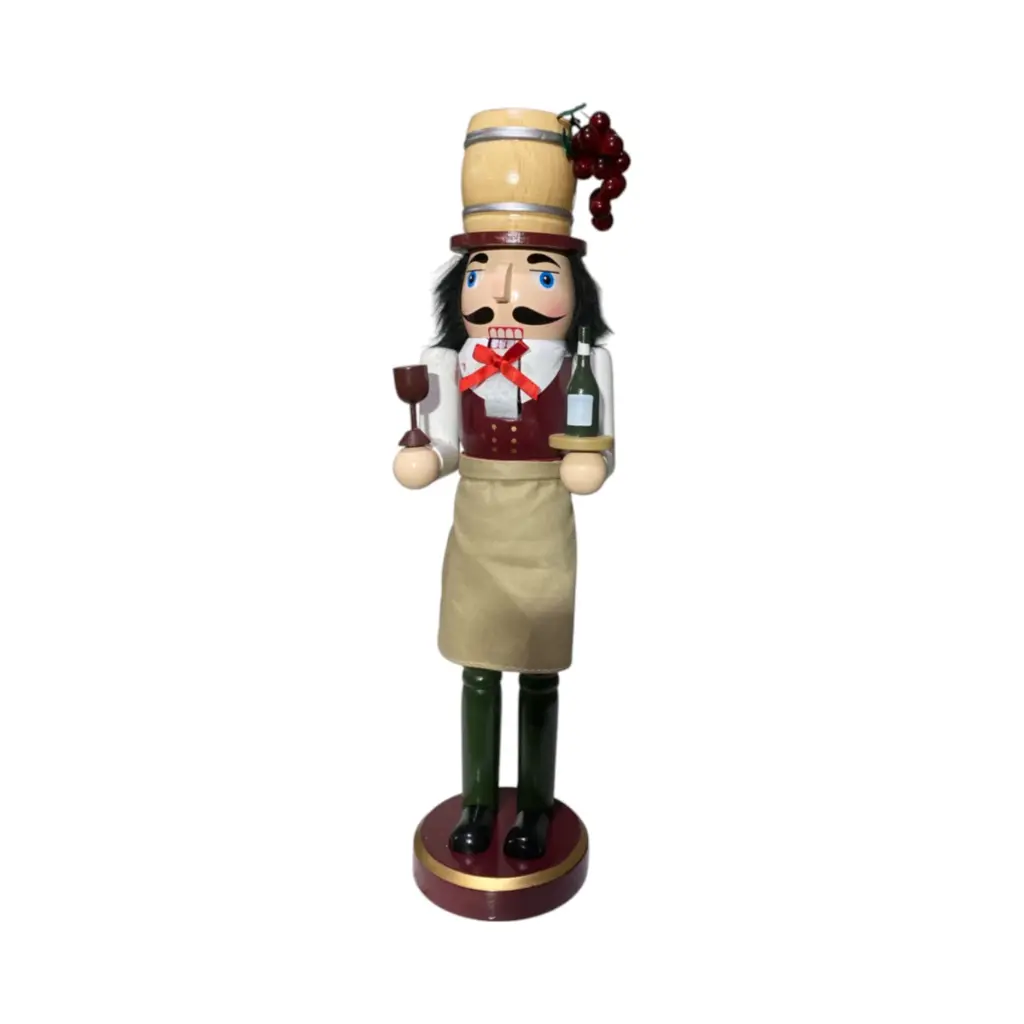 Cascanuez mesero vinos de madera Ø9x38cm, modelos surtidos