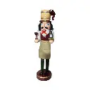 Cascanuez mesero vinos de madera Ø9x38cm, modelos surtidos